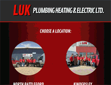 Tablet Screenshot of lukplumbing.com